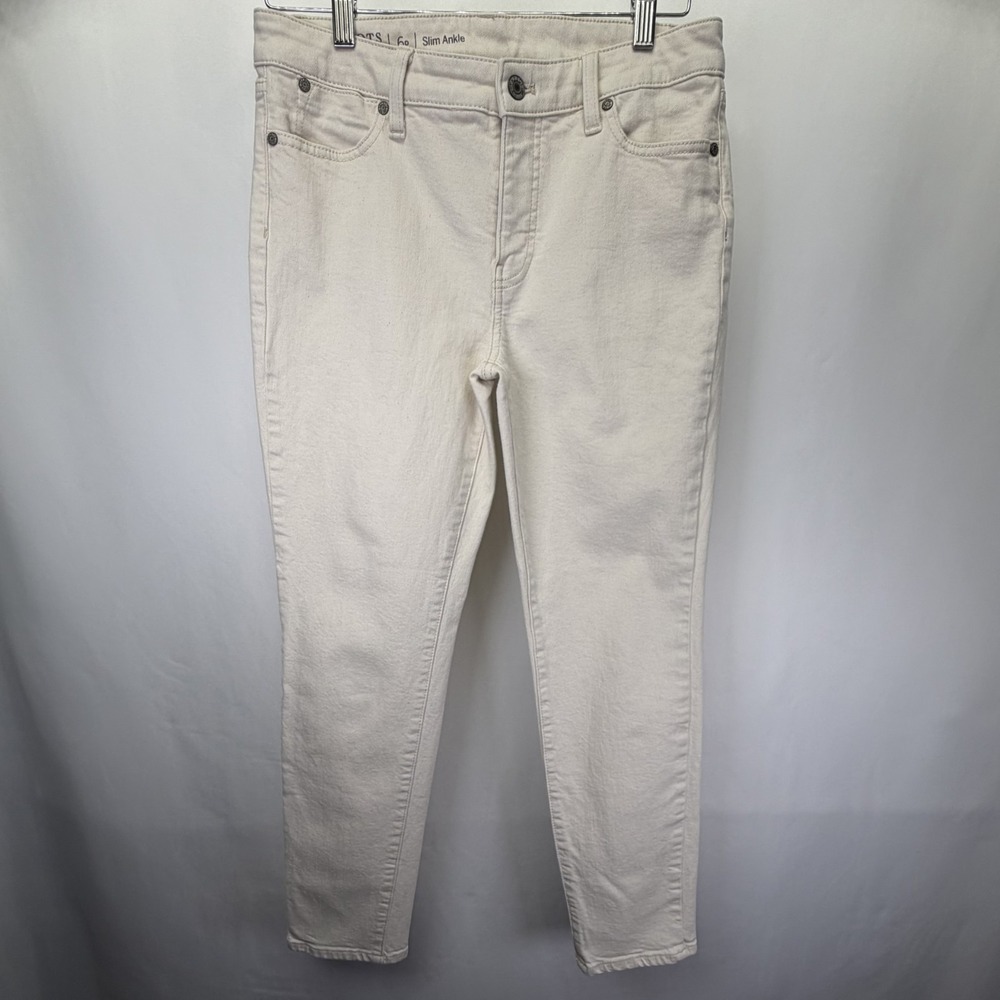 TALBOTS Flawless Five Pocket Slim Ankle Pants High Rise Stretch Women Size 6P